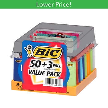 oprindelse Bekræftelse navneord BIC Mini Lighters, Value Pack, 50 ct + 3 Free - Walmart.com