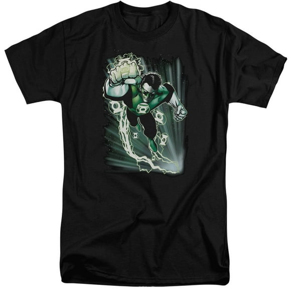 JLA Justice League Emerald Energy S/S Adult Tall Black