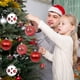 thumbnail image 3 of 6PC Fabric-Wrapped Foam Christmas Balls Elegant Decorations For Christmas Tree, 3 of 5