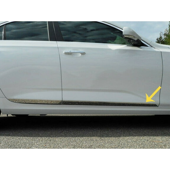 QAA TH60246 Stainless Steel Lower Rocker Panel Trim 4 Pc Set For 2020-2021 CT4