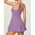 thumbnail image 3 of Le Vechtoo Tennis Dress Womens Athletic Dress Built-in Easy Peezy Shorts & Bra High Neck Adjustable Straps Workout Dresses119, 3 of 12