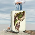 thumbnail image 7 of Daiia Largemouth Bass Fish (3) Luggage Cover, Thickened Washable Travel Luggage Covers, Elastic Unique Baggage Covers for 18-20 inch Luggage-Large, 7 of 7
