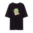 thumbnail image 1 of Moda mujer casual manga corta cuello redondo impreso tops sueltos blusa Pompotops hkajfhjk464979, 1 of 5