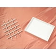 thumbnail image 5 of Unique Bargains PU Leather Jewelry Organizer Trays with Removable Dividers for Drawers White-24 Grid Tray, 5 of 7