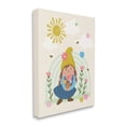 thumbnail image 3 of Stupell Industries Playful Sunshine Rainbow Pattern Garden Gnome Flowers Canvas Wall Art, 36 x 48, Design by Lisa Perry Whitebutton, 3 of 5