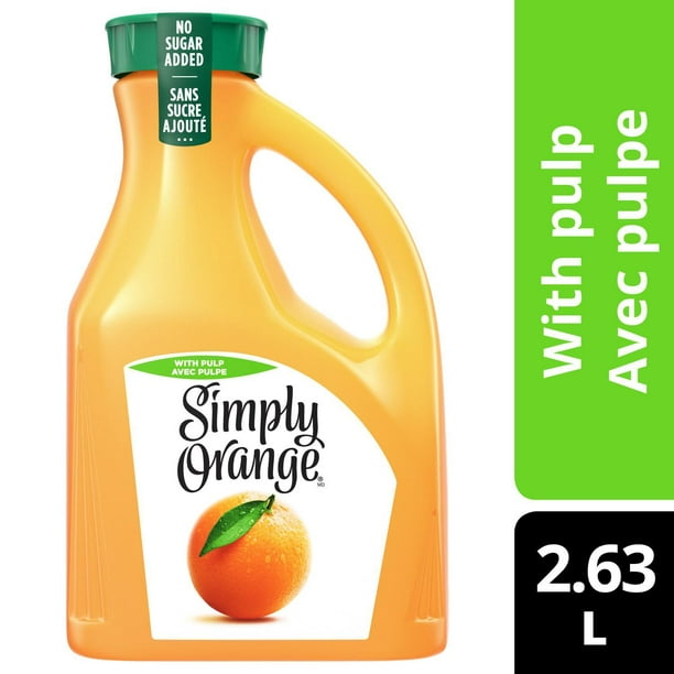 Jus Simply Orange avec pulpe 2.63L,