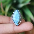 thumbnail image 4 of Fire Blue Labradorite Ring, 925 Sterling Silver Ring, Natural Labradorite Ring, Charm Ring, Statement Ring, Handmade Ring, Personalized Gift, 4 of 4