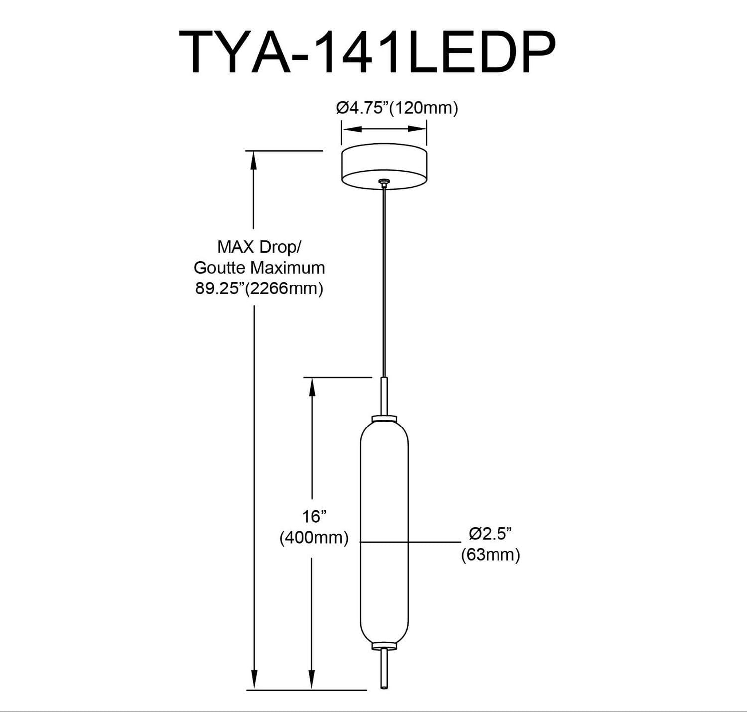 Typha Pendant - 10W - Aged Brass - White Opal Glass