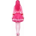 thumbnail image 2 of Satmonnus Women's Pink Princess Costume Set, Adult Halloween Cosplay Outfit with Heart Print Jacket, Layered Skirt & Fuzzy Bag, Fancy Dress Up for Themed Parties, 2 of 7