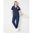 thumbnail image 6 of Hanes Comfort Fit Scrubs Women's Scrub Top Athletic Navy 3XL, 6 of 9