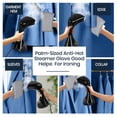 thumbnail image 7 of Steamer Iron for Clothes 1800W, Muaket Fast Heat Up Hand Clothing Garment Steamer, Portable Handheld Travel Fabric Steamer Plancha de Ropa a Vapor with 300ml Water Tank, 7 of 7