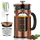 thumbnail image 1 of Cafetera francesa YMMIND, 600 ml, 3-4 tazas con 4 filtros, 1 of 6