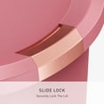 thumbnail image 4 of simplehuman Kitchen Trash Can, 13 Gallon Plastic Step Garbage Bin with Secure Slide Lock Lid, Blush, 4 of 7
