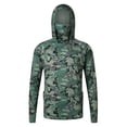 thumbnail image 4 of XINPING Men's UPF 50+ Sun Protection Hoodie Camo Lightweight Long Sleeve Breathable Fishing Shirt Loose Fit With Adjustable Drawstring Outerwear, 4 of 6