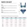 thumbnail image 4 of Kdxio Christmas Trees Print Women's 2 Piece High Waisted Wrap Spaghetti Strap Summer Swimsuit Bikini Set-Medium, 4 of 7