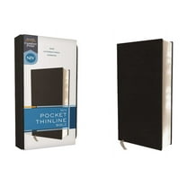 Niv, Pocket Thinline Bible, Bonded Leather, Black, Red Letter, Comfort Print, (Hardcover)