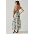 thumbnail image 2 of ASTR The Label Women's Rozina Blue Green Floral Cutout Lined Maxi Dress (X-Small, Blue Green Floral), 2 of 7