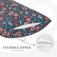 thumbnail image 5 of Daiia Gnome Love USA Bedding Waterproof Pillow Protector Zippered Queen – Bed Bug Proof Pillow Encasement-16"x24", 5 of 9