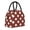 Black, variant on Horeoi Maroon And White Polka Dot Pattern Large Insulated Lunch Bag for Work, School, Picnic - Waterproof, Durable Oxford Cloth, Comfortable Handle-Light Grey