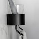 thumbnail image 4 of Estante de ducha con toallero, organizador de ducha adhesivo de pared con bordes redondeados, color negro, 4 of 7