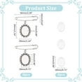 thumbnail image 2 of Kit para hacer broches (8 piezas) para bricolaje, incluye 8 bandejas de hierro para broches y 8 cabujones ovalados de cristal transparente para ramos de broches., 2 of 7