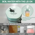 thumbnail image 2 of POINTERTECK 350ml Travel Kettle Electric Small Stainless Steel - Ultra-quiet Boiling Water - Portable Electric Kettle for Boiling Water  - One Cup Hot Water Maker, 2 of 10