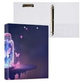 thumbnail image 3 of Butterflies Bottle 3 Ring Binders 1.5 inch Hardcover File Folders with Interior Pockets A4 Size Organizer for School Office Hospital Set of 2, 3 of 8