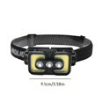 thumbnail image 3 of Dsscvnef Lampe Frontale LED Rechargeable COB Type C Légère pour Pêche de Nuit en Plein Air Course Randonnée Camping, 3 of 9