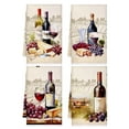 thumbnail image 6 of Kitchen Towels Absorbent Dish Cloths Decorative Tea Towels Quick Dry Dish Cloths Hanging Reusable Cleaning Dish Cloths for Cooking Baking Housewarming (Fresh, Red Wine), 6 of 7