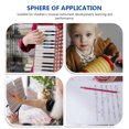 thumbnail image 2 of OULII White Beginner Accordion Instrument for Playing Portable with Fine Workmanship Design, 2 of 7