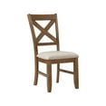 thumbnail image 3 of Lexicon Counsil Wood and Fabric Dining Room Chairs in Cherry (Set of 2), 3 of 8