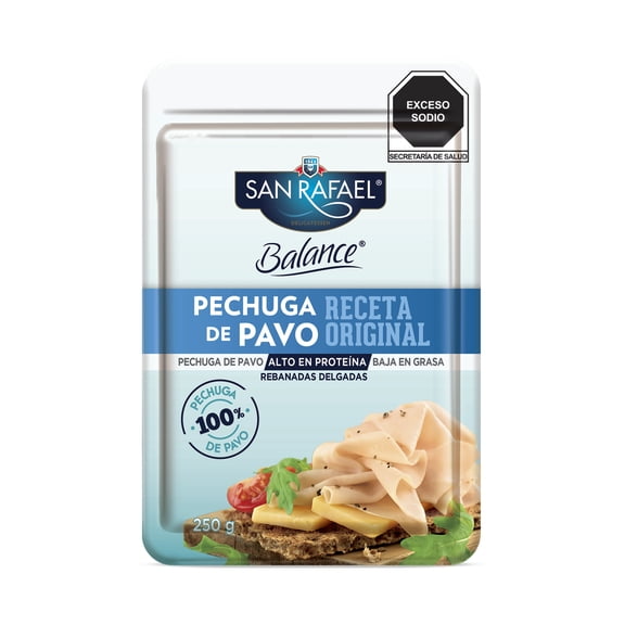 Pechuga de Pavo San Rafael Balance 250g rebanadas delgadas