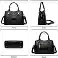 thumbnail image 3 of Women Satchel Handbags and Purse Designer Embossed Crocodile Pattern Leather Top Handle Totes Shoulder Bags for Ladies, 3 of 7
