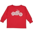 thumbnail image 3 of Inktastic Distressed Motorcycle Boys or Girls Long Sleeve Toddler T-Shirt, 3 of 5