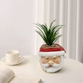 thumbnail image 3 of Flores de Resina, Maceteros de Plástico, Artificial para Navidad, Jardín, Handicrafts, Decoración de Flor, Resistente, Durable, para Exterior, Macetero de Suculenta, Estilo Navideño,, 3 of 8