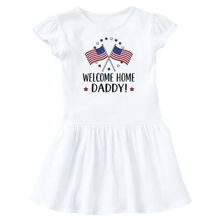 

Inktastic Military Homecoming Welcome Home Daddy Gift Toddler Girl Dress