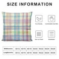 thumbnail image 5 of Spring Plaid Pillow Covers Inch Easter Decorations Pink Green Blue Colorful Buffalo Plaid Decorative Throw Pillow Cases Set of  Farmhouse Holiday Cushion Cases Sofa Couch Bed Decor, 5 of 5