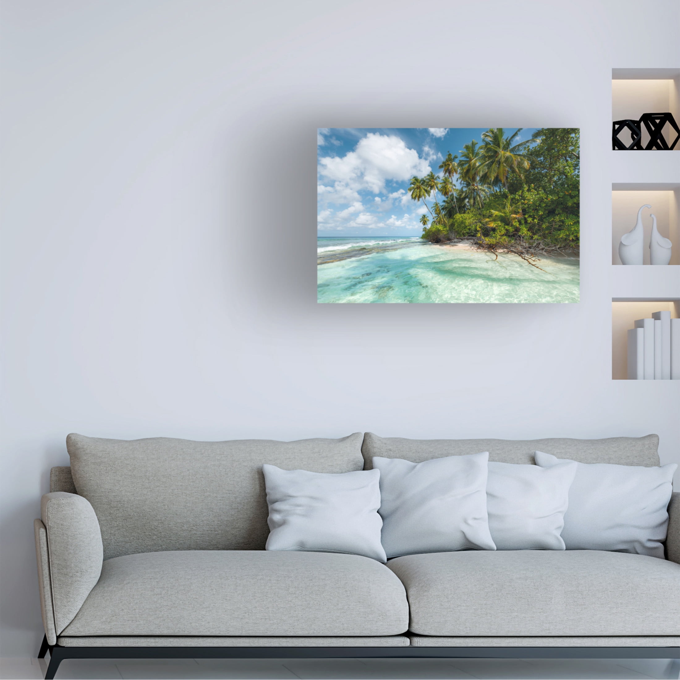 Trademark Fine Art Stefan Hefele Turquoise Bay Canvas Wall Art