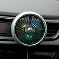 thumbnail image 5 of CHAO (Plata) Ventilador de ventilación de coche USB con luz colorida/ventosa, ventilador de coche USB, mini aire acondicionado de coche, ventilador de clip (ventilador de ventilación, negro), 5 of 5