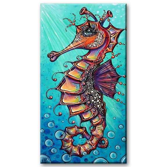 YALKIN Large Diamond Painting Kits for Unisex Adults Beginners (28x16 inch),Seahorse 5D Diamond Art Full Round Drill DIY Embroidery Pictures Arts for Home Wall Decoration