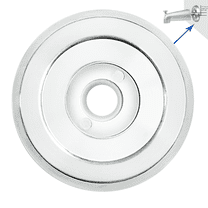 1/2" Spacer for Tub Spout, Flange Trim Ring for Bath Faucet, Shower Pipe Remodeling Sealer (304SUS-Chrome)