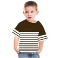 thumbnail image 4 of Girls Shirts Size 6 Girls Crewneck Shirts Short Sleeve Shirts Girl Striped 3/4 Sleeve Top Blouse for Girls 8-10 New & Trending, 4 of 5
