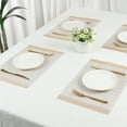 thumbnail image 7 of REGALWOVEN Placemats Set of 8 Placemats for Kitchen Dining Table Decor Washable Heat Resistant Table Placemats Wipeable Table Mat White 18*12in, 7 of 7