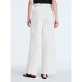 thumbnail image 2 of Scoop Women's Paperbag Waist Wide Leg Cotton Pants, Regular, Short and Long Inseams, Sizes XS-XXL, 2 of 6
