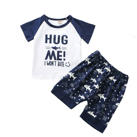 

Vedolay Baby Boy Clothes Toddler Baby Boy Clothes Set Short Sleeve Solid Color Tank Top Top Solid Color Shorts Cute Summer Outfit(White 0-6 Months)