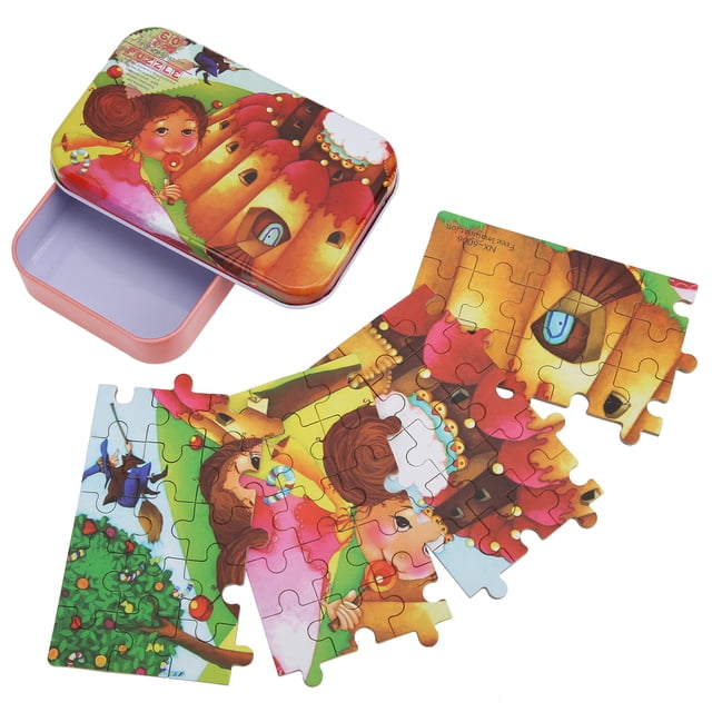 60 uds rompecabezas de dibujos animados jardín de infantes Aprendizaje Temprano educativo niños regalo ToyLittle Girl