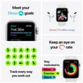 thumbnail image 5 of Apple Watch SE GPS + Cellular, 44mm Silver Aluminum Case with White Sport Band - Regular, 5 of 9