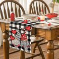 thumbnail image 4 of Costeam Valentine's Day Festive Table Flag, 33*275cm Gnome Print Linen Table Cloth, Large Dining Room Decor, Party Table Centerpiece, 4 of 7