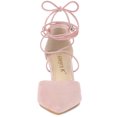 thumbnail image 3 of Zapatos de mujer Allegra K Tacones de aguja Salón Rosa 36, 3 of 7