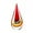Red, variant on Hand-Blown Murano-Style Glass Sculpture Decor Statue and Figurine - Wonderful Gift, Blue